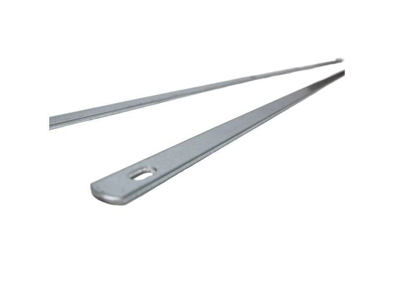 Pasamanos 22mm x 4mm x 2000mm galvanizado | CNX
