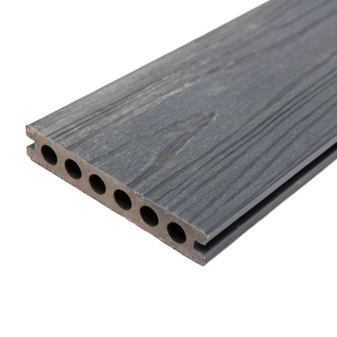 Tarima sintética WPC para exterior encapsulada Gray reversible 23mm | CNX