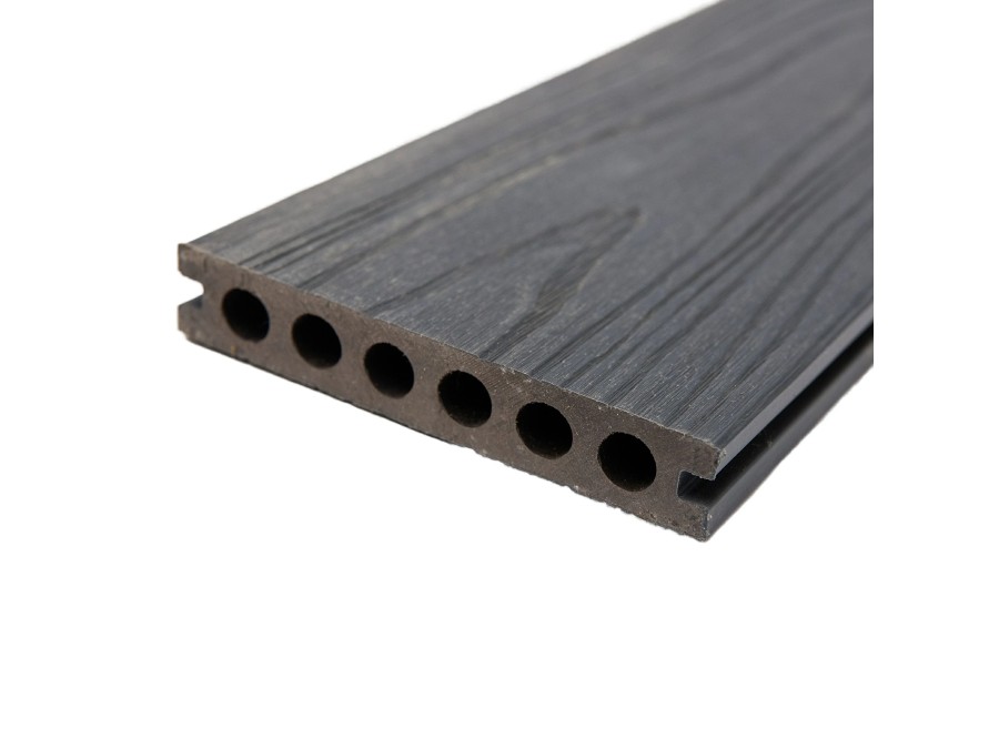 Tarima sintética WPC para exterior encapsulada Gray reversible 23mm | CNX