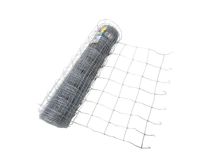 Rollo de malla ganadera anudada ligera, 1,24m de alto / 50m, galvanizado | CNX
