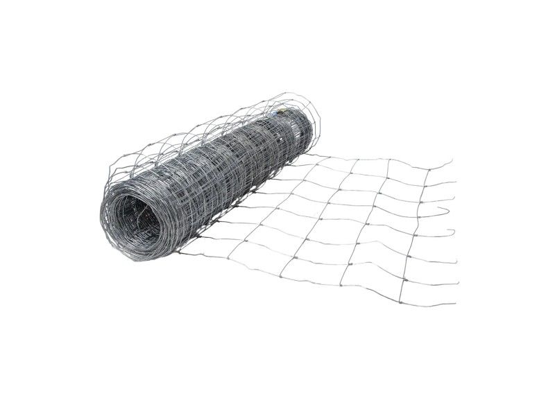 Rollo de malla ganadera anudada ligera, 1,48m de alto / 50m, galvanizado | CNX