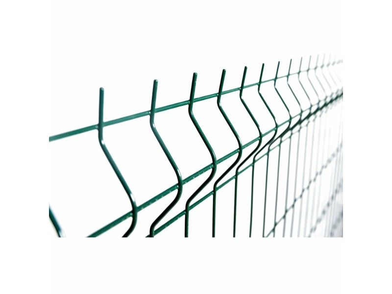Panel de valla plegada electrosoldada verde musgo - malla 1,7m x 2,5m | CNX