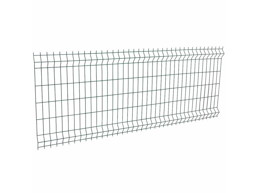 Panel de valla plegada electrosoldada verde musgo - malla 1,7m x 2,5m | CNX