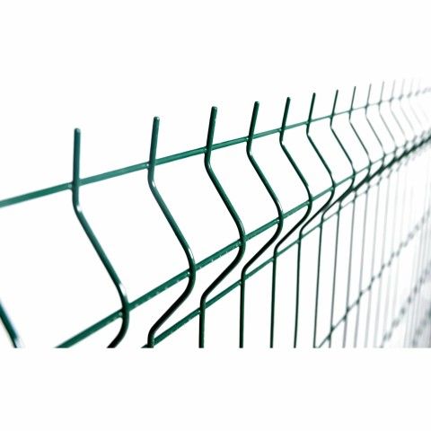 Panel de valla plegada electrosoldada verde musgo - malla 2m x 2,5m | CNX