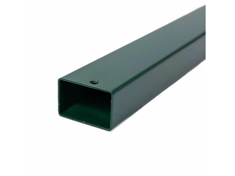 Poste rectangular 60x40mm valla electrosoldada  verde musgo | CNX