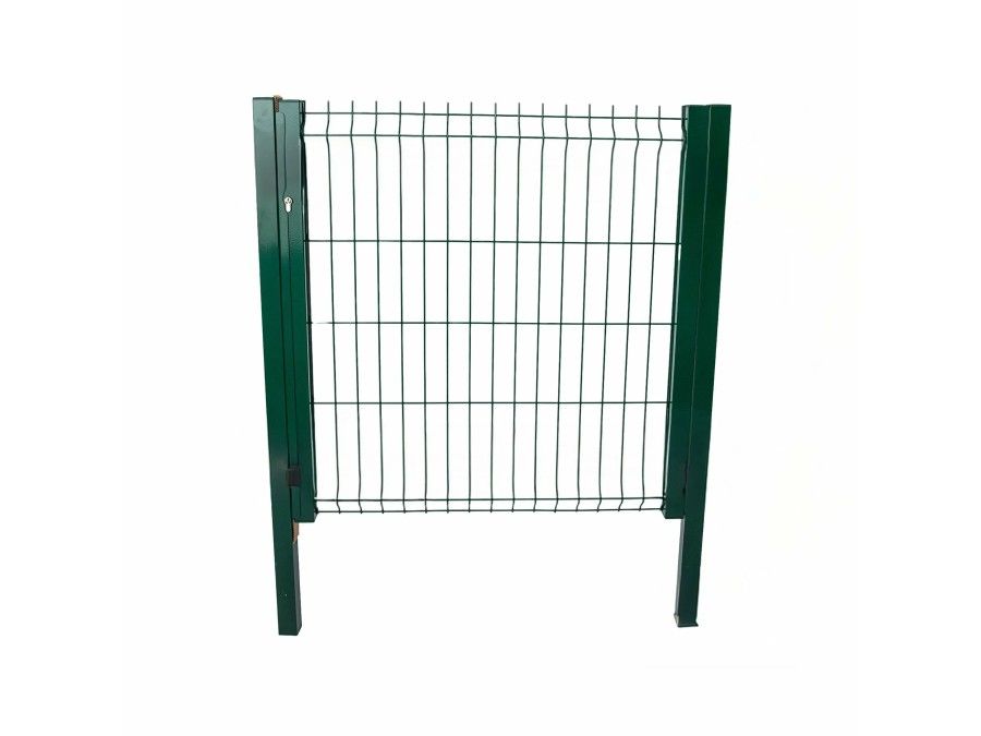 Puerta panel valla electrosoldada 870x1800 mm, verde musgo | CNX