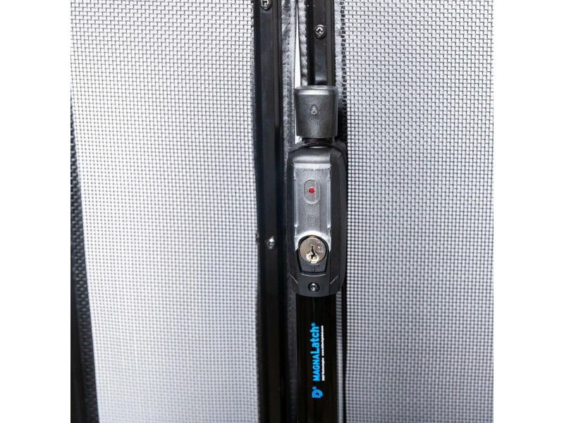 Puerta de Seguridad Piscina Malla Nylon Negra Base 16/30mm | CNX