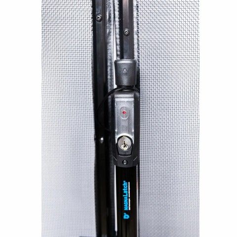 Puerta de Seguridad Piscina Malla Nylon Negra Base 16/30mm | CNX 2