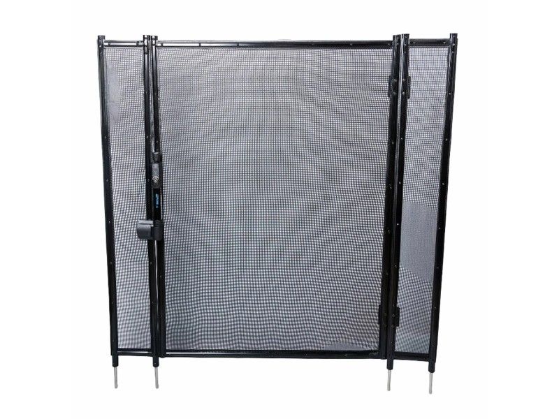 Puerta de Seguridad Piscina Malla Nylon Negra Base 16/30mm | CNX