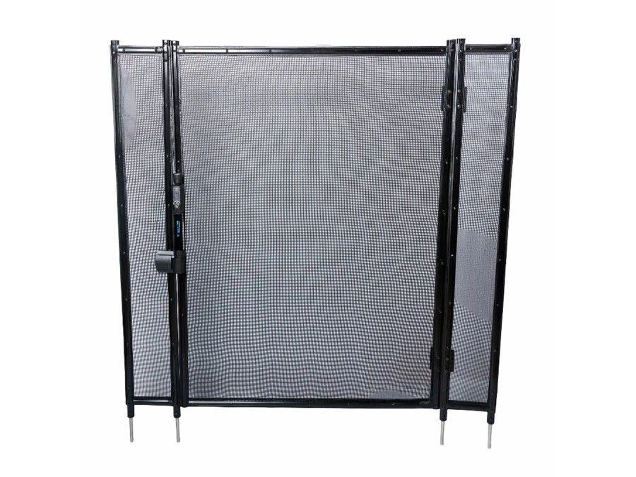Puerta de Seguridad Piscina Malla Nylon Negra Base 16/30mm | CNX