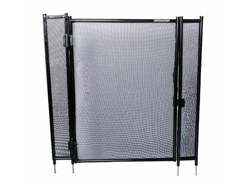 Puerta de Seguridad Piscina Malla Nylon Negra Base 16/30mm | CNX