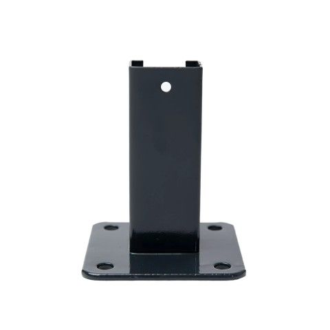 Platina Base Poste Valla Composite 40x60mm Anclaje Gris Antracita